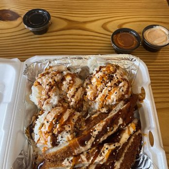 Big Kahuna - Katsu with extra rice instead of macaroni salad - Burgers Near Me - Lexington, Kentucky Big Kahuna - Katsu with extra rice instead of macaroni salad - Burgers Near Me - Lexington, Kentucky