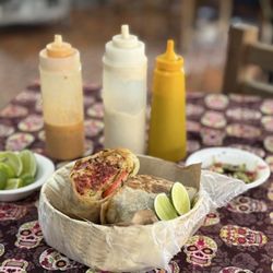 El Tacon de Marlin - Mixed seafood burrito
