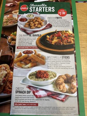 Menu photo 5 East Side Mario's Toronto, ON
