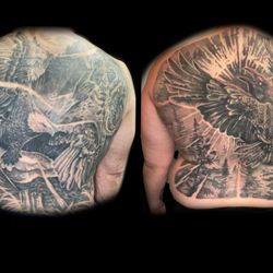 Jesse Barragan Tattoo - Full Back pieces done by Jesse