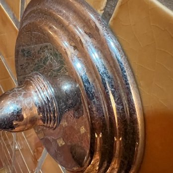 Surface Busters - Shower valve not clean w/sealer over - Home Cleaning Near Me Surface Busters - Shower valve not clean w/sealer over - Home Cleaning Near Me