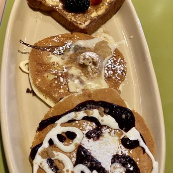 Snooze, an A.M. Eatery - Signature pancake flight can include French toast, fyi - Breakfast & Brunch Near Me - Tempe, Arizona