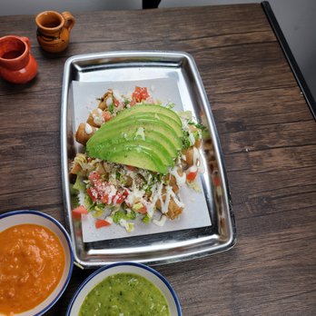 El Mas Sabroso - a plate of mexican food - Food Stands Near Me - New York, New York El Mas Sabroso - a plate of mexican food - Food Stands Near Me - New York, New York