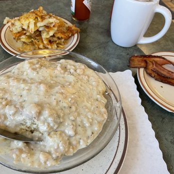 C's Restaurant Bakery and Coffee Shop - Biscuits and gravy, hash browns and bacon. Revisiting my photo, I'm appalled at how it defines "Blandness". - Bakeries Near Me - Middleton, Wisconsin C's Restaurant Bakery and Coffee Shop - Biscuits and gravy, hash browns and bacon. Revisiting my photo, I'm appalled at how it defines "Blandness". - Bakeries Near Me - Middleton, Wisconsin