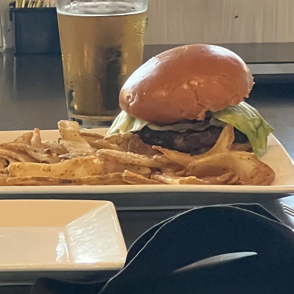 Sunset Grill - Hamburger and fries - Seafood Near Me - Hot Springs Village, Arkansas Sunset Grill - Hamburger and fries - Seafood Near Me - Hot Springs Village, Arkansas
