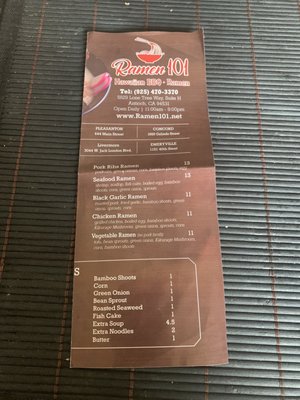 Menu photo 5 Ramen 101 Antioch, CA Menu photo 5 Ramen 101 Antioch, CA