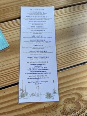 Menu photo 3 Desert Door Driftwood, TX