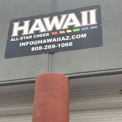 Hawaii All-Star Cheerleading - Hawaii Logo and Business front