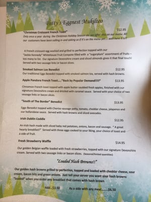 Menu photo 5 Patty's Eggnest Mukilteo, WA