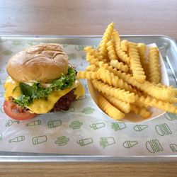 Shake Shack - Shack Burger (Very Greasy) with Fries (Overcooked)