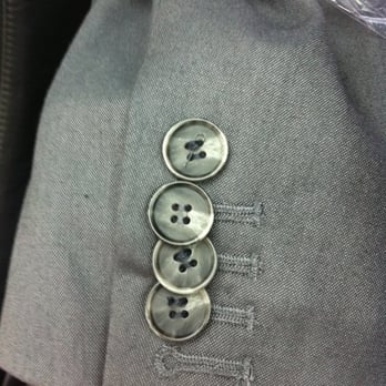 Q & Q Cleaners - My coat with horribly sewn buttons that aren't even in a straight line. - Sewing & Alterations Near Me - Washington, DC, District of Columbia Q & Q Cleaners - My coat with horribly sewn buttons that aren't even in a straight line. - Sewing & Alterations Near Me - Washington, DC, District of Columbia