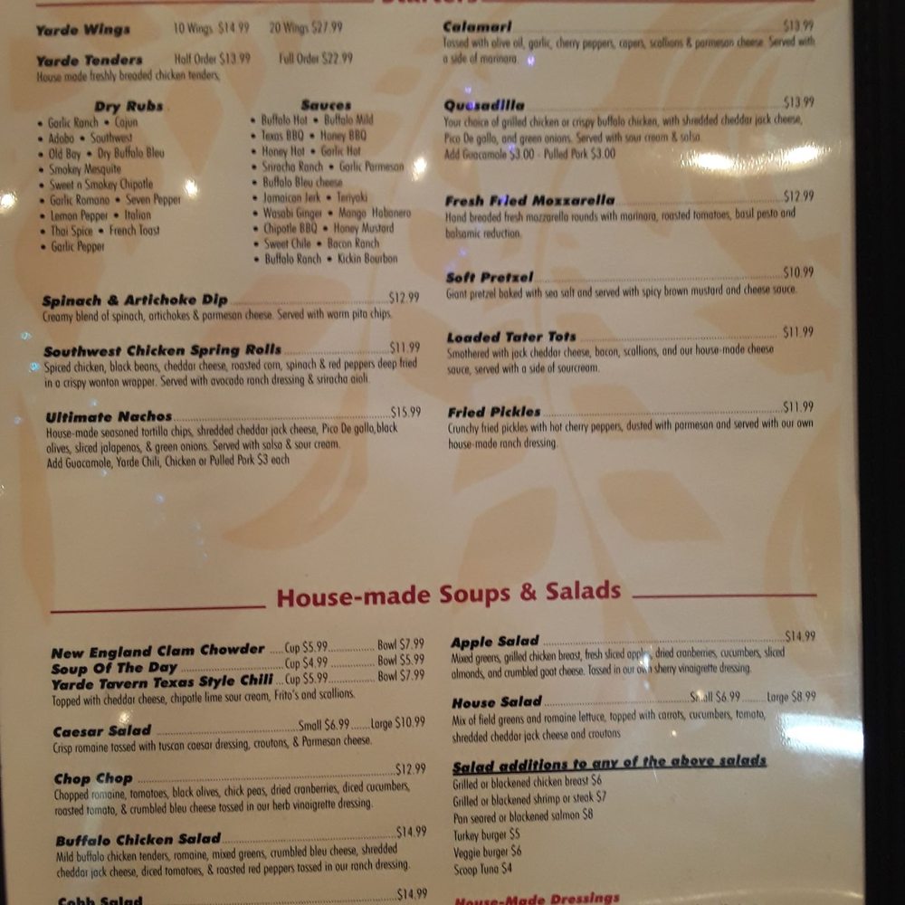 The Yarde Tavern - American Near Me - Enfield, Connecticut The Yarde Tavern - American Near Me - Enfield, Connecticut