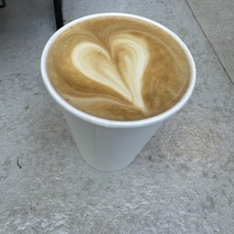 Latte with butterbeer flavoring Latte with butterbeer flavoring