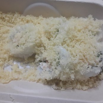 ROLLS N MORE - Their idea of a "crunchy" roll is to throw all of this on there instead of rolling it in it. - Asian Fusion Near Me - Rialto, California ROLLS N MORE - Their idea of a "crunchy" roll is to throw all of this on there instead of rolling it in it. - Asian Fusion Near Me - Rialto, California