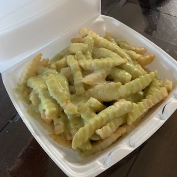 Donut Avenue - Large fries with jack cheese and avocado sauce 4 out of 5 - Donuts Near Me - Brawley, California