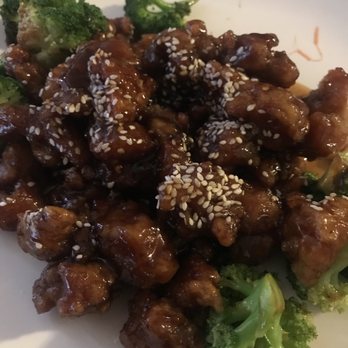 New Rooster Kitchen - Sesame Chicken with Stemmed Broccoli ($10.99) - Chinese Near Me - Mastic Beach, New York New Rooster Kitchen - Sesame Chicken with Stemmed Broccoli ($10.99) - Chinese Near Me - Mastic Beach, New York