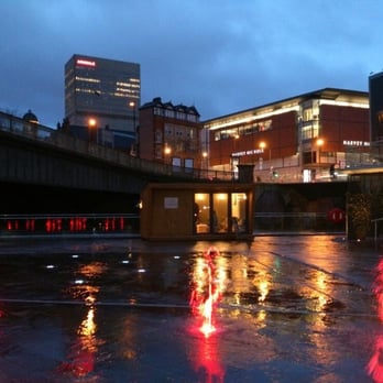Grindsmith - Nighttime fountains - Coffee & Tea Near Me - Salford, XGM Grindsmith - Nighttime fountains - Coffee & Tea Near Me - Salford, XGM