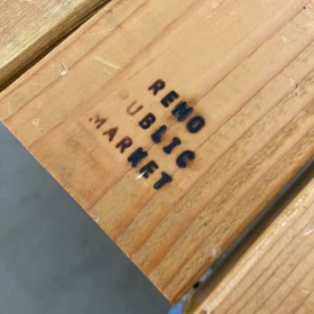 Bite Me Truck - a close up of a wooden bench - Food Trucks Near Me