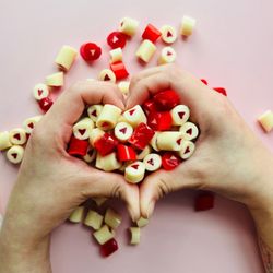 Papabubble - Cinnamon hearts - custom candy, made right here in Houston, TX