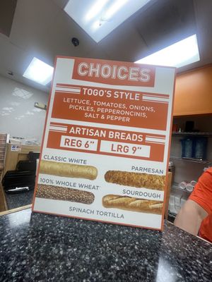 Menu photo 5 TOGO'S Sandwiches Brea, CA Menu photo 5 TOGO'S Sandwiches Brea, CA