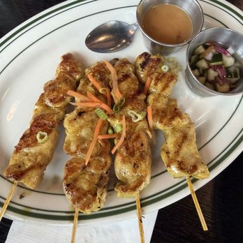 Celadon Thai Restaurant - 4 Pieces Chicken Satay - Thai Near Me - Latham, New York