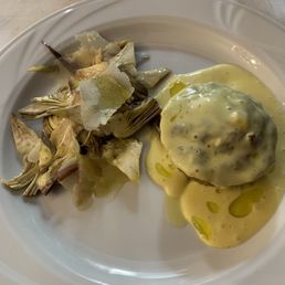 Amazing Artichoke appetizer - salad and soufflé!