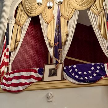 Ford's Theatre - The booth where Lincoln was sitting. - Performing Arts Near Me - Washington, DC, District of Columbia Ford's Theatre - The booth where Lincoln was sitting. - Performing Arts Near Me - Washington, DC, District of Columbia