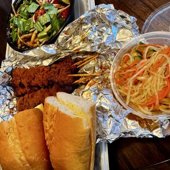 Khmer Style - Beef sticks, side of pickled veggies and papaya salad - Cambodian Near Me - Kent, Washington Khmer Style - Beef sticks, side of pickled veggies and papaya salad - Cambodian Near Me - Kent, Washington