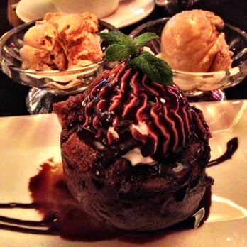 Ginger - Chocolate bread pudding with cinnamon ice cream and coffee! Yum! - Asian Fusion Near Me - Anchorage, Alaska Ginger - Chocolate bread pudding with cinnamon ice cream and coffee! Yum! - Asian Fusion Near Me - Anchorage, Alaska