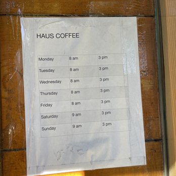 Haus Coffee - Hours of operation - Coffee & Tea Near Me - San Francisco, California