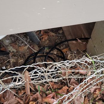 The AC Guy - Mini split communications line left on the ground. - Heating & Air Conditioning/HVAC Near Me
