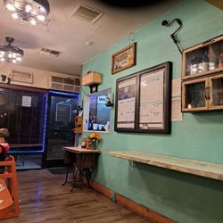 Pampa-Rara - View from dining area of the menu on wall beside the order window