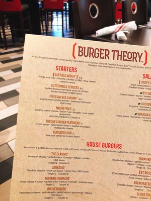 Menu photo 5 Burger Theory Indianapolis, IN