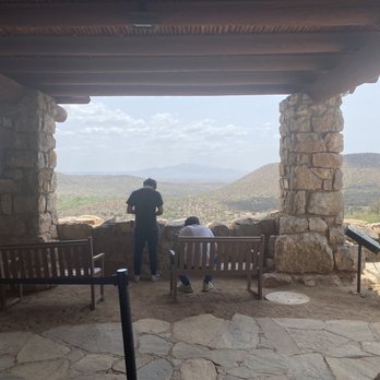 Colossal Cave Mountain Park - View from meeting area outside of gift shop - Museums Near Me - Vail, Arizona