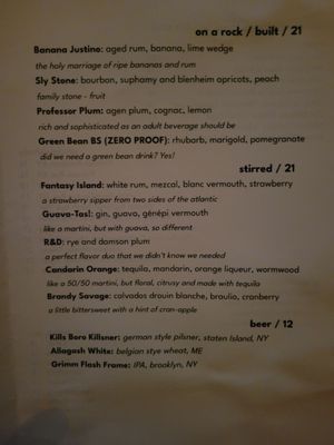 Menu photo 2 Bar Contra New York, NY