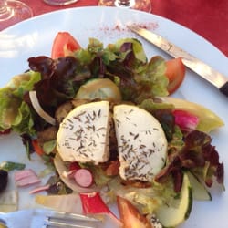 Le Carnot Set - Chèvre Salad - done without the pastry dough for my gluten free needs.