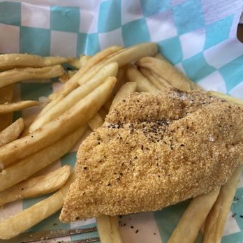 Hook Line & Sinker - Fried catfish and fries. - Seafood Near Me - Dallas, Texas
