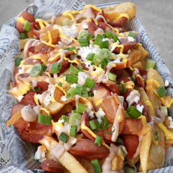 Latin Bites - Loaded Fries - Salchipapa - Latin American Near Me - Houston, Texas Latin Bites - Loaded Fries - Salchipapa - Latin American Near Me - Houston, Texas