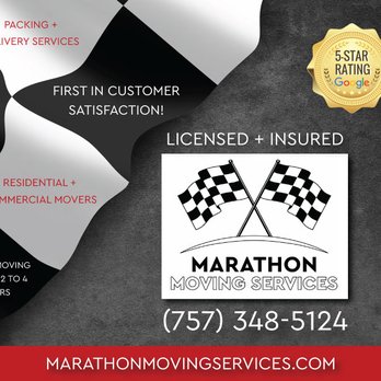 Marathon Moving Services - Movers Near Me - Virginia Beach, Virginia