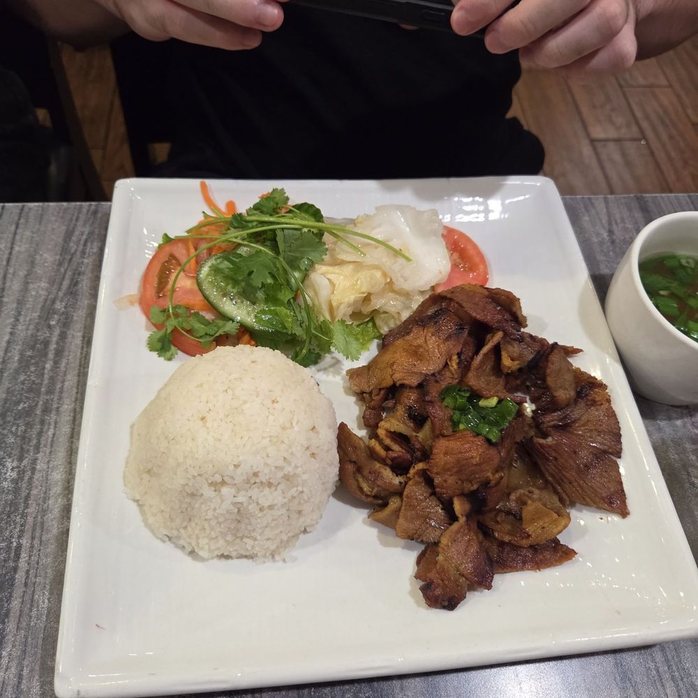 Grilled prok with rice Grilled prok with rice