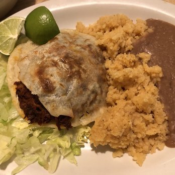 Cuquita's Restaurant - Gordita with Deshebrada. - Mexican Near Me - Farmers Branch, Texas Cuquita's Restaurant - Gordita with Deshebrada. - Mexican Near Me - Farmers Branch, Texas