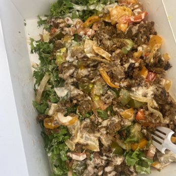 Rootz Soul Cafe - Beyond Burger Salad Bowl - Vegan Near Me - North Lauderdale, Florida Rootz Soul Cafe - Beyond Burger Salad Bowl - Vegan Near Me - North Lauderdale, Florida