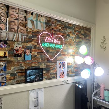 Elite Wax - helpful before + after photos and adorable backdrop in general - Waxing Near Me - San Mateo, California