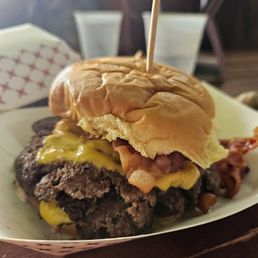 Triple Bacon Cheeseburger Triple Bacon Cheeseburger