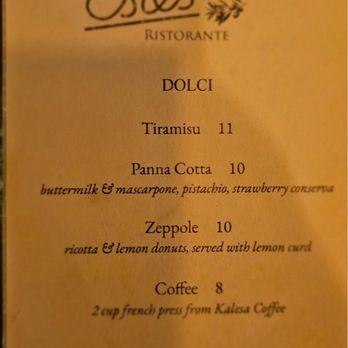 Estes - Dessert Menu - Italian Near Me - Portland, Oregon Estes - Dessert Menu - Italian Near Me - Portland, Oregon