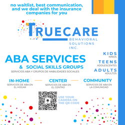 True Care Behavioral Solutions - We offer ABA services for Autism, ADHD, Down Syndrome, and developmental challenges and behavioral support. No waitlist, and we call back.