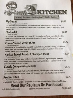 Menu photo 1 Ill Mannered Brewing Company Powell, OH