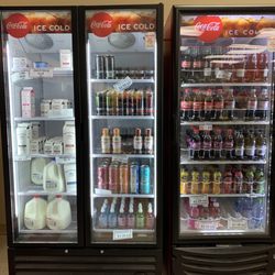 Cold beverages.