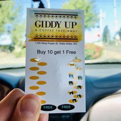 Giddy-Up and Go Espresso - Punch cards