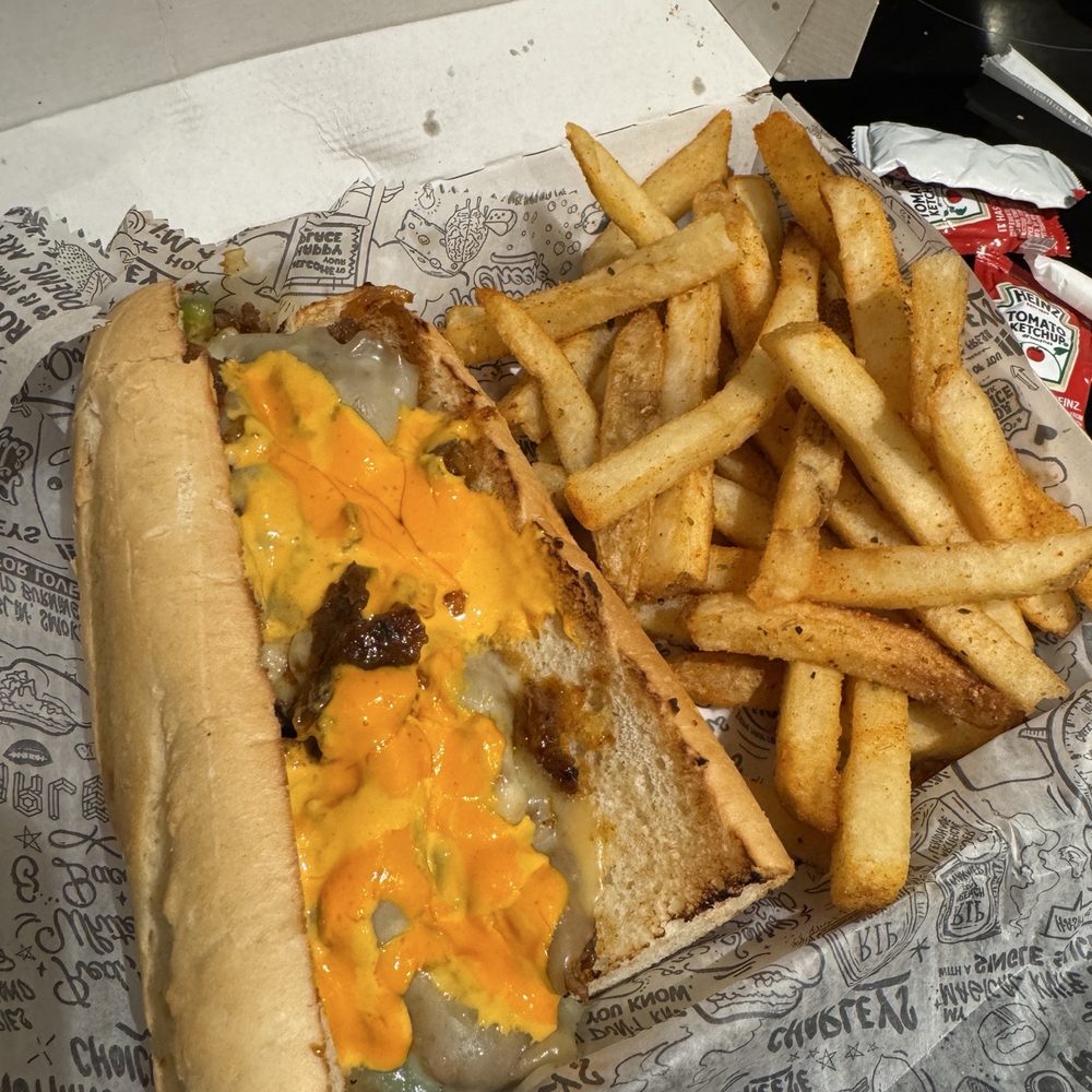 Charleys Cheesesteaks - KIMCHI CHEESESTEAK with LOUISIANA CAJUN FRIES - Sandwiches Near Me - Bowie, Maryland Charleys Cheesesteaks - KIMCHI CHEESESTEAK with LOUISIANA CAJUN FRIES - Sandwiches Near Me - Bowie, Maryland